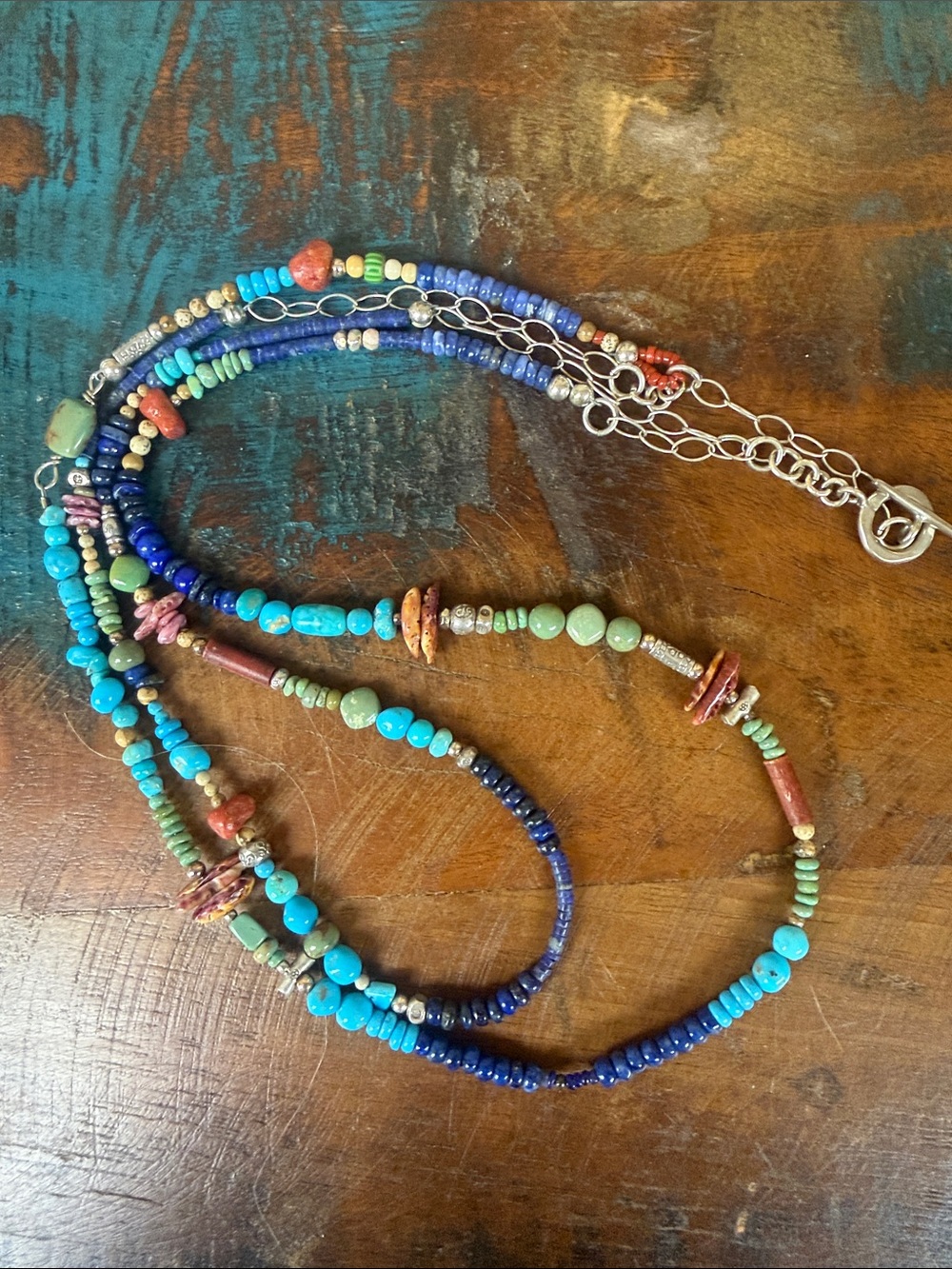Sundance handcrafted 2 strand necklace.
